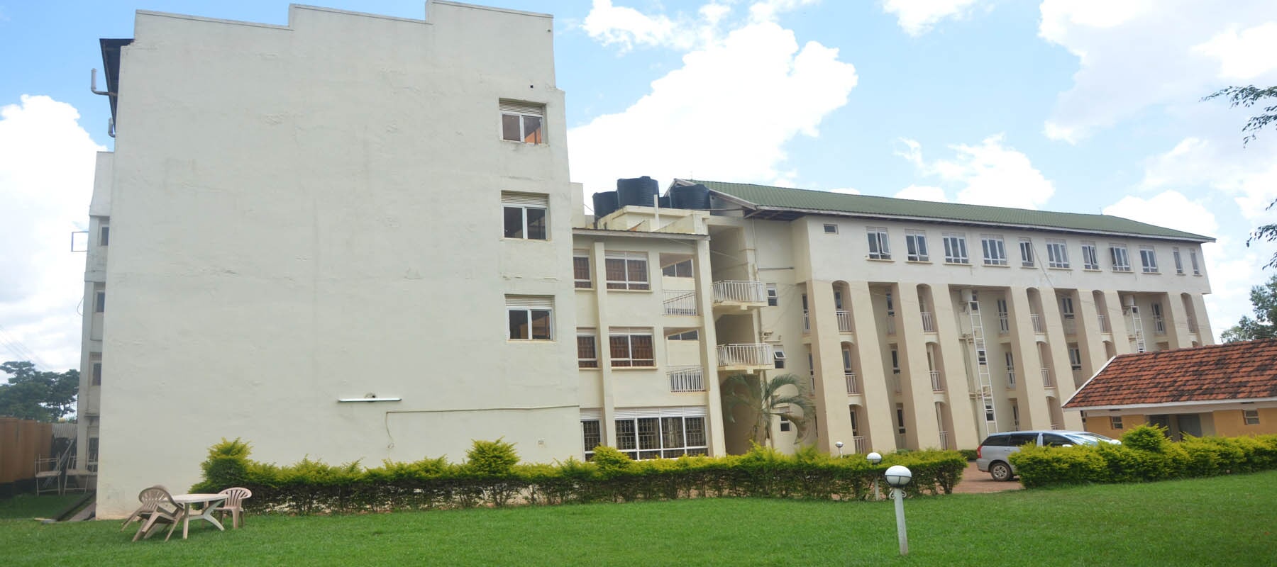 Pretoria Hotel Mbale exterior and gardens
